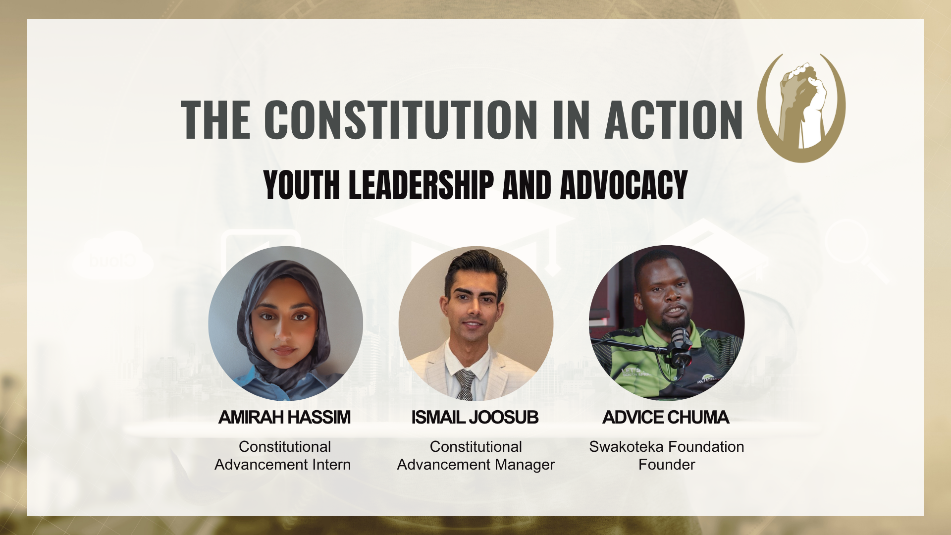 THE CONSTITUTION IN ACTION: YOUTH LEADERSHIP AND ADVOCACY